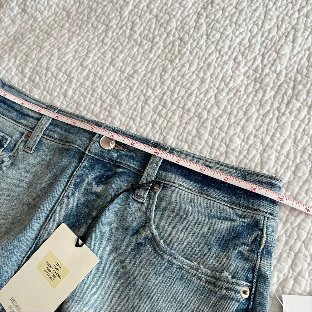 ✨ Cosmic Blue Love Women’s High Rise Cutoff Shorts 28 NWT Stitch Fix - Picture 8 of 11